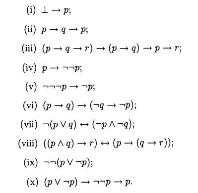 intuitionistically valid formulas